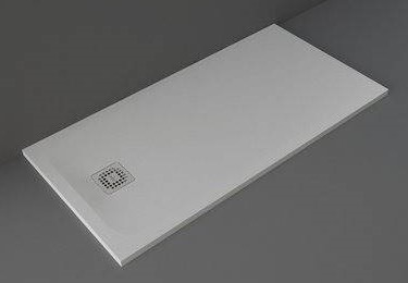 Rak Ceramics Feeling brodzik 70x140 cm prostokątny Raksolid szary RFST070140S503