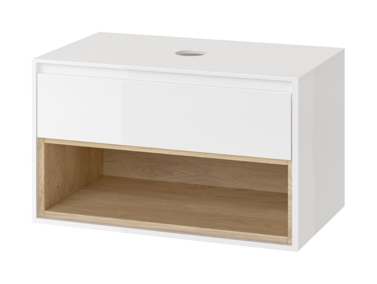 Excellent Tuto szafka 81 cm podumywalkowa biały/dąb MLEX.0102.800.WHBL