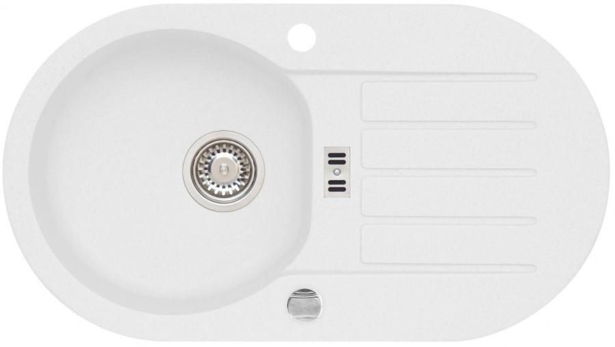 Alveus Niagara 40 zlewozmywak 78x43 cm 1-komorowy biały 1124011