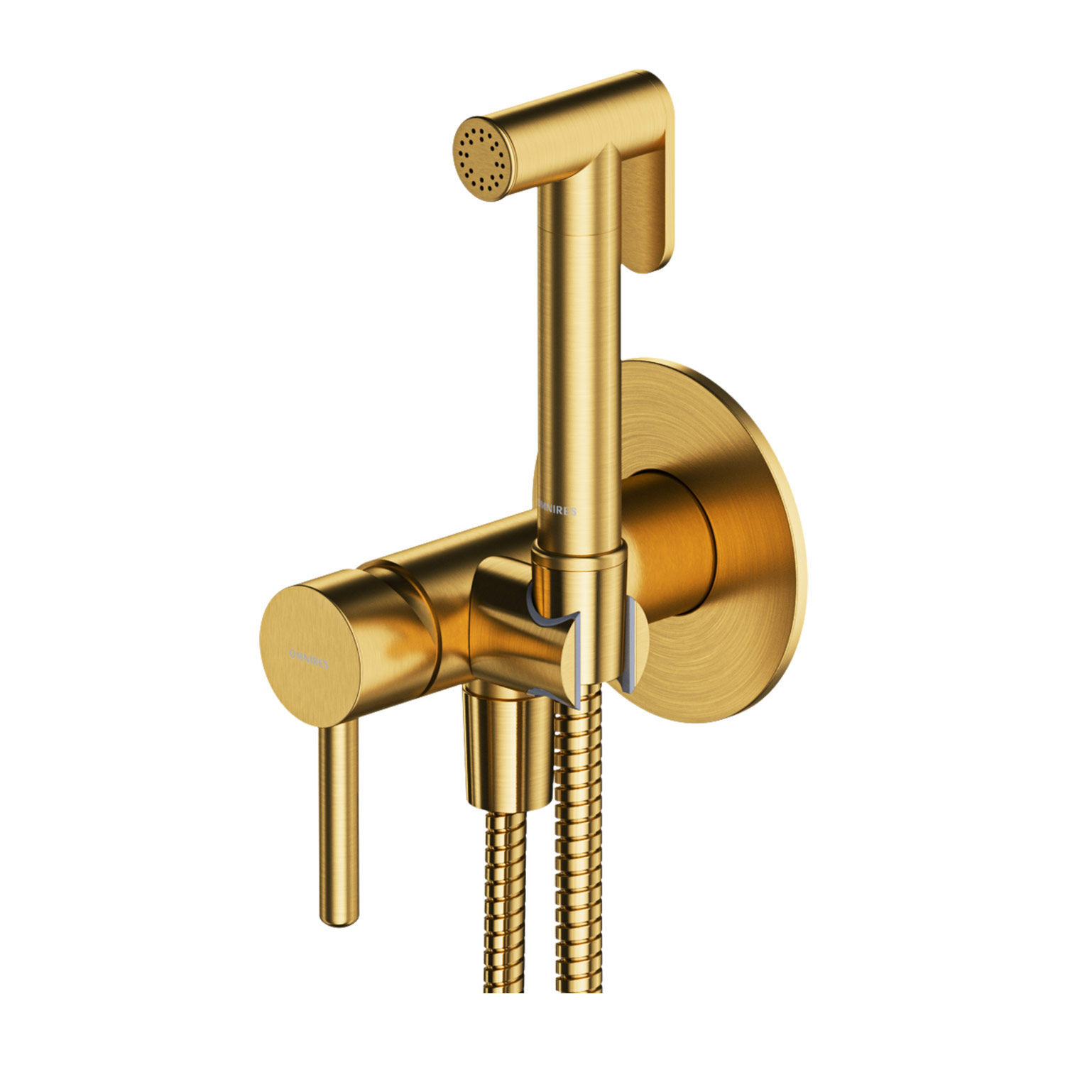 Omnires Y bateria bidetowa z zestawem prysznicowym podtynkowa złoty szczotkowany SYSYBI2GLB - Wysyłka w 24h