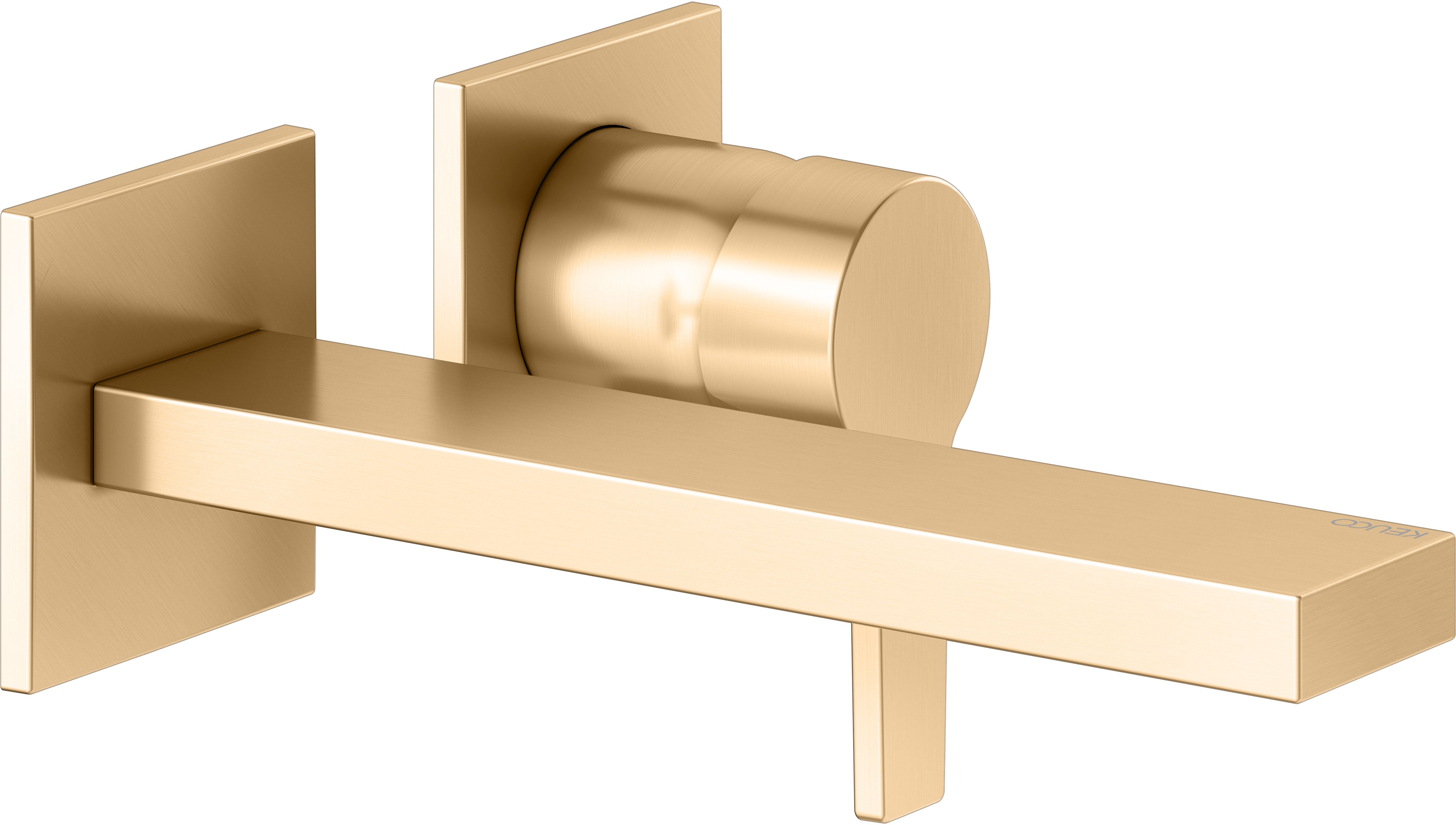 Keuco Edition 11 bateria umywalkowa podtynkowa mosiądz szczotkowany 51116250200