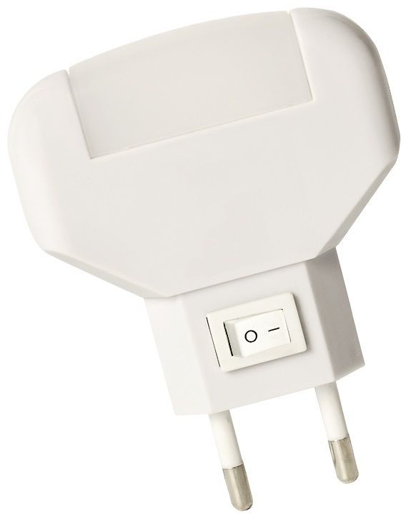 DPM lampka nocna do gniazdka 1x0,12 W biała QM001W