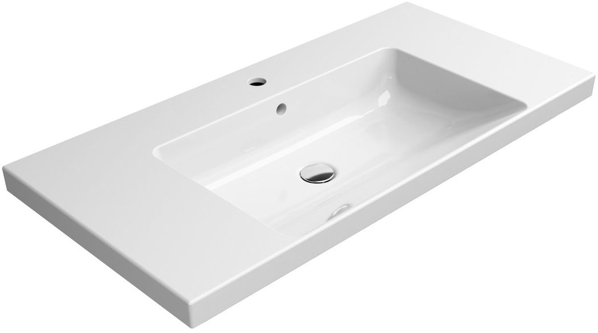 GSI Norm umywalka 100x50 cm prostokątna ścienna biała 8633111