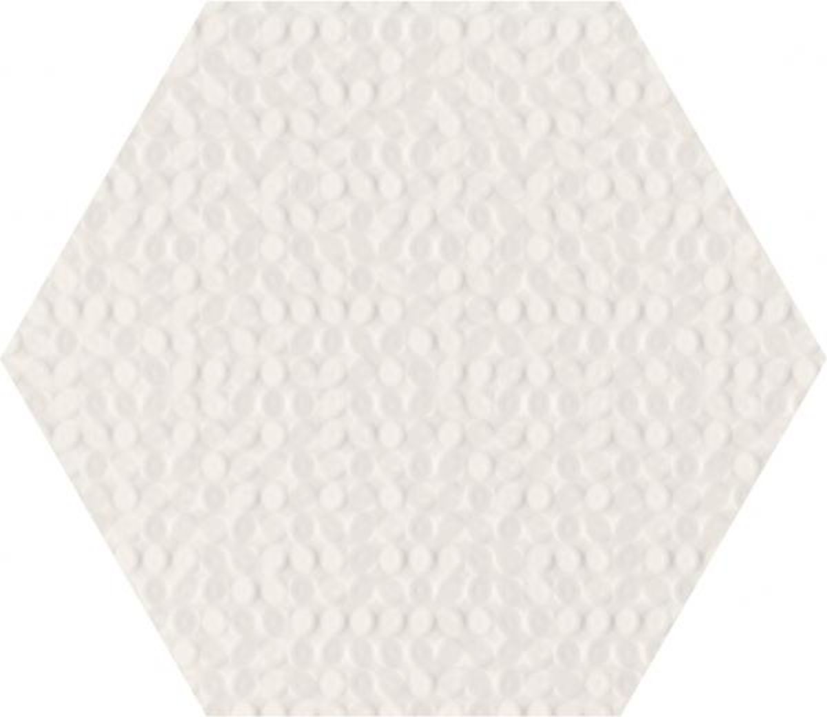 Paradyż Noisy Whisper White płytka ścienna 19,8x17,1 cm biały mat