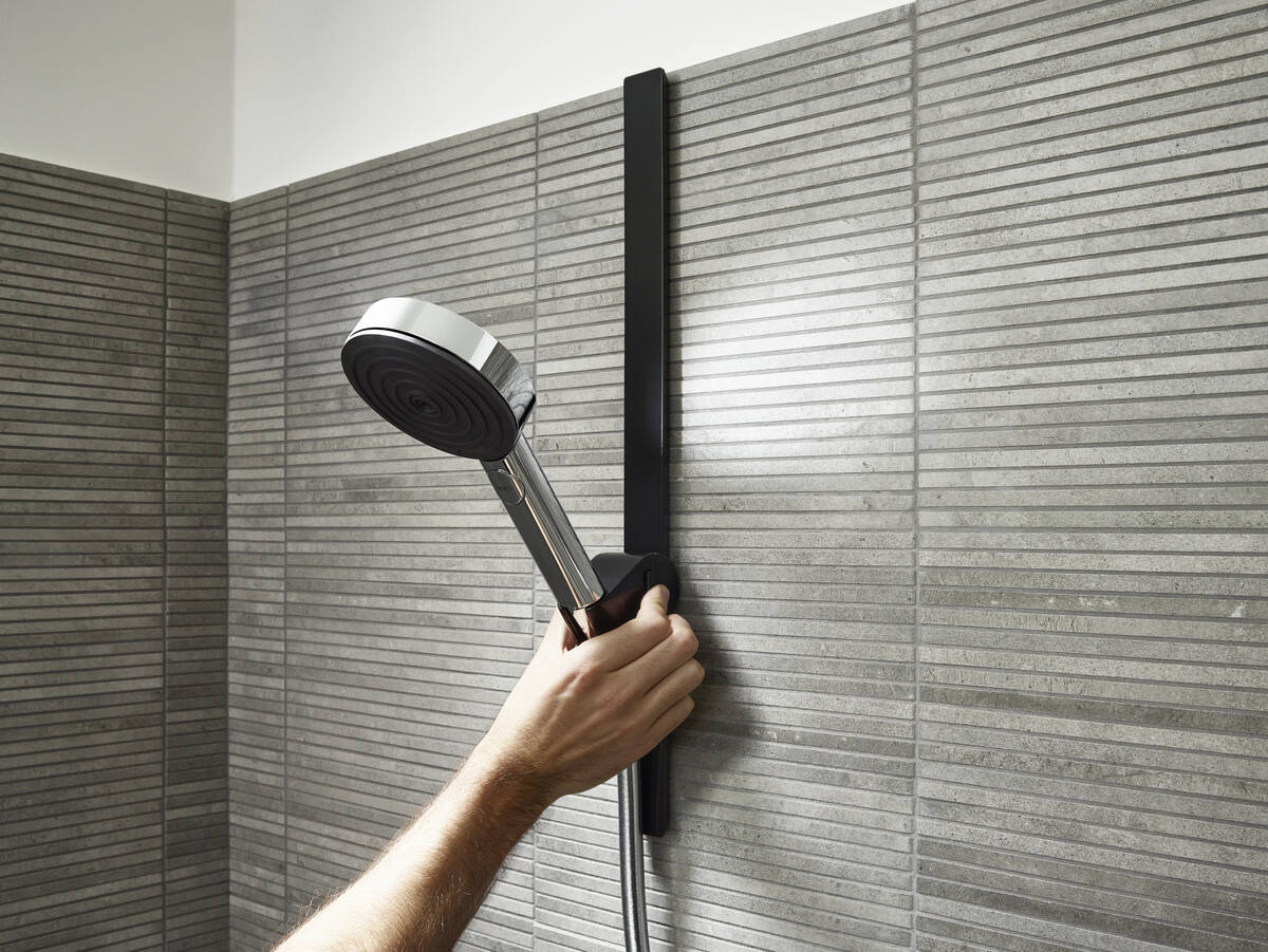 Hansgrohe WallStoris uchwyt prysznicowy czarny mat 27917670 - Wysyłka w 24h