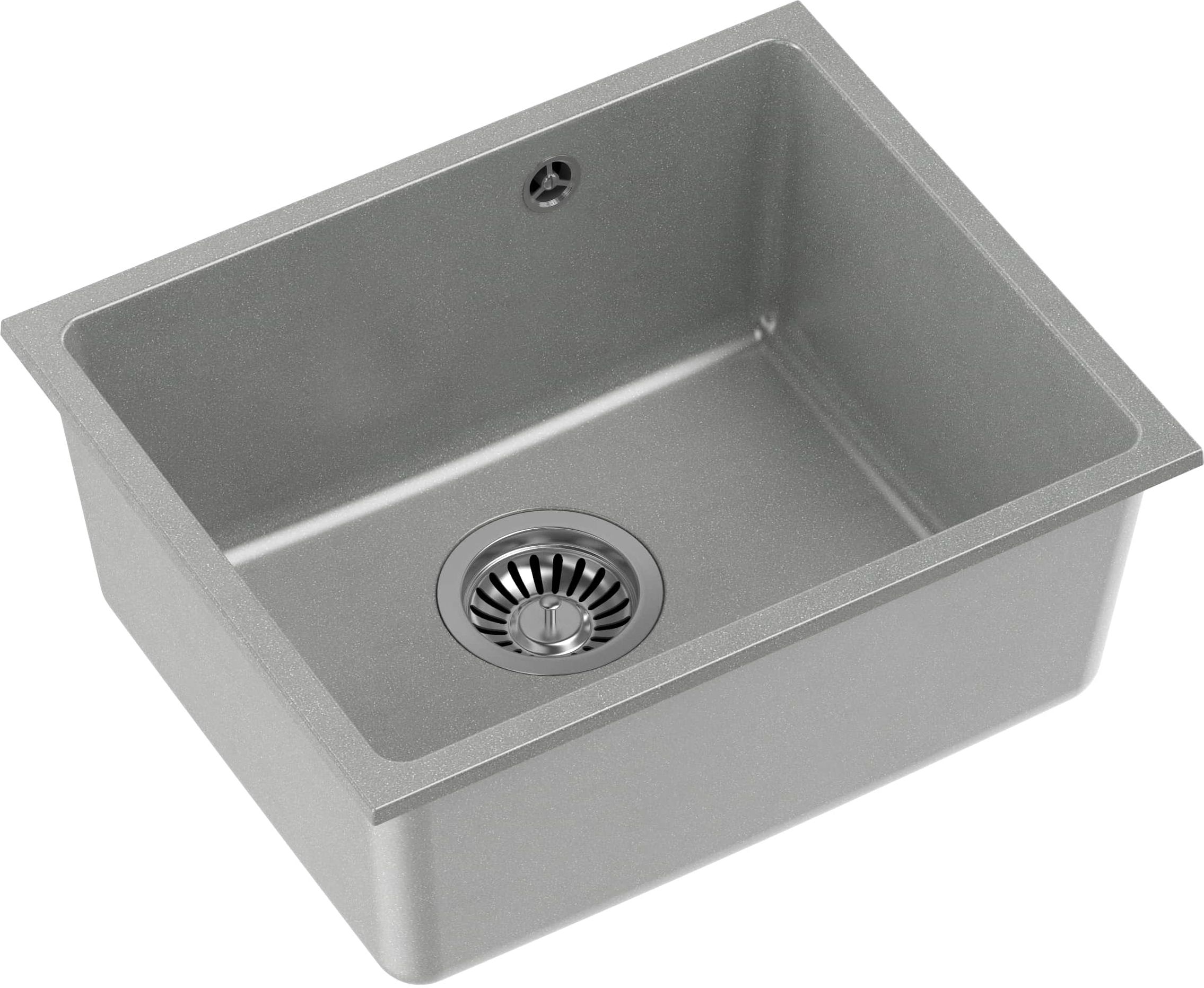 Quadron Alec 40 zlewozmywak 46x37,5 cm GraniteQ silver stone HQA4640SZK