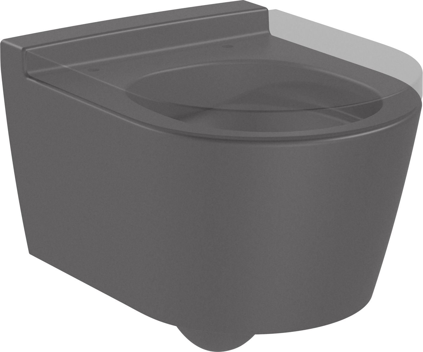 Roca Inspira miska WC wisząca bez kołnierza czarny A346528640 - Wysyłka w 24h