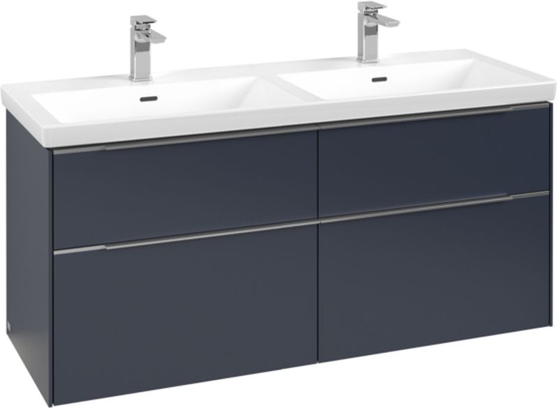 Villeroy & Boch Subway 3.0 szafka 127,2 cm podumywalkowa wisząca z oświetleniem LED Marine Blue C568L0VQ