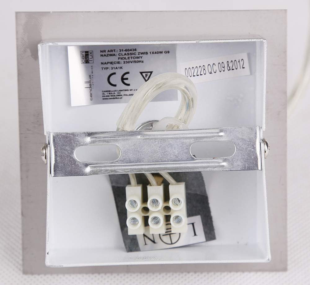 Candellux Oden lampa wisząca 1x40W chrom/biała 31-03232