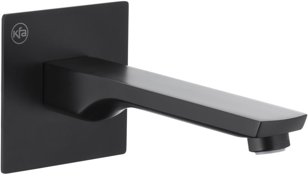 KFA Armatura Mokait Black wylewka wannowa podtynkowa czarny mat 836-002-81