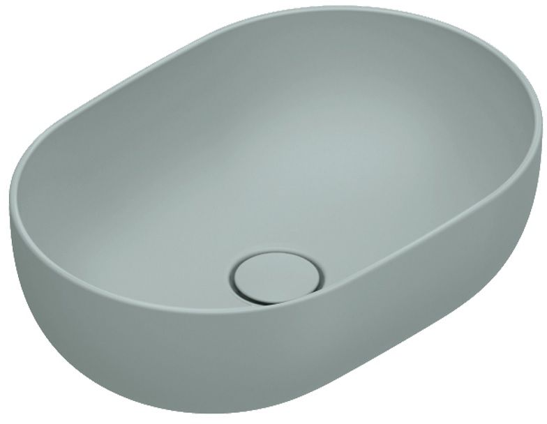 Catalano Sfera umywalka 50x35 cm owalna nablatowa acqua satinato 0522500028