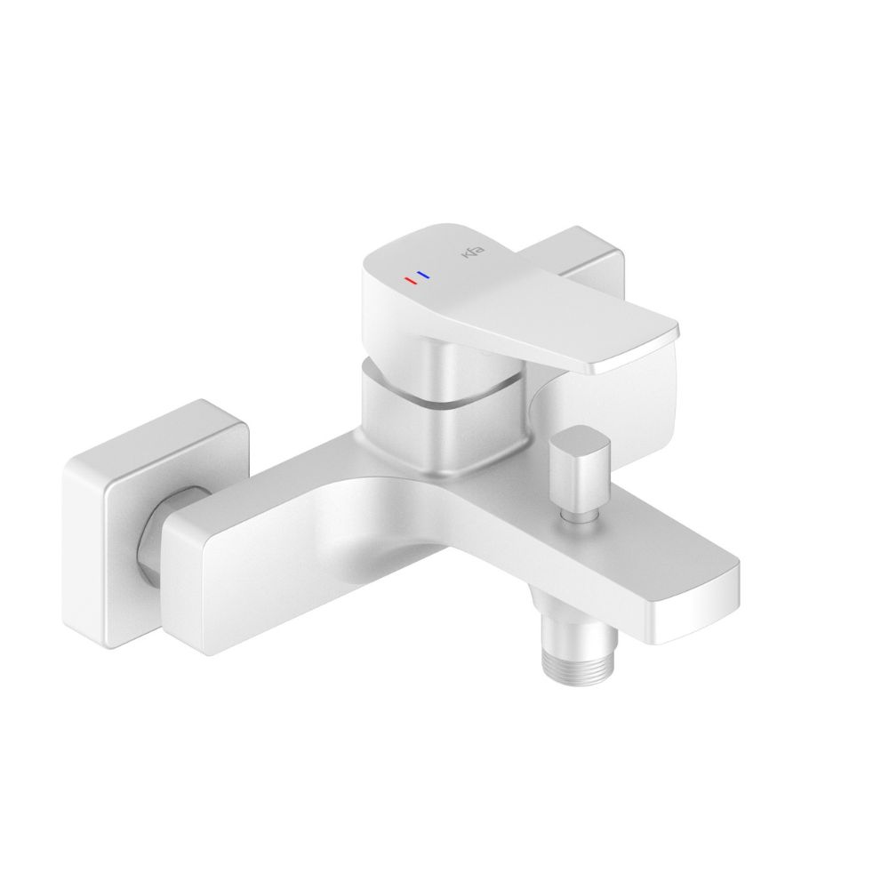 KFA Armatura Malaga bateria wannowo-prysznicowa ścienna biała 4524-010-44