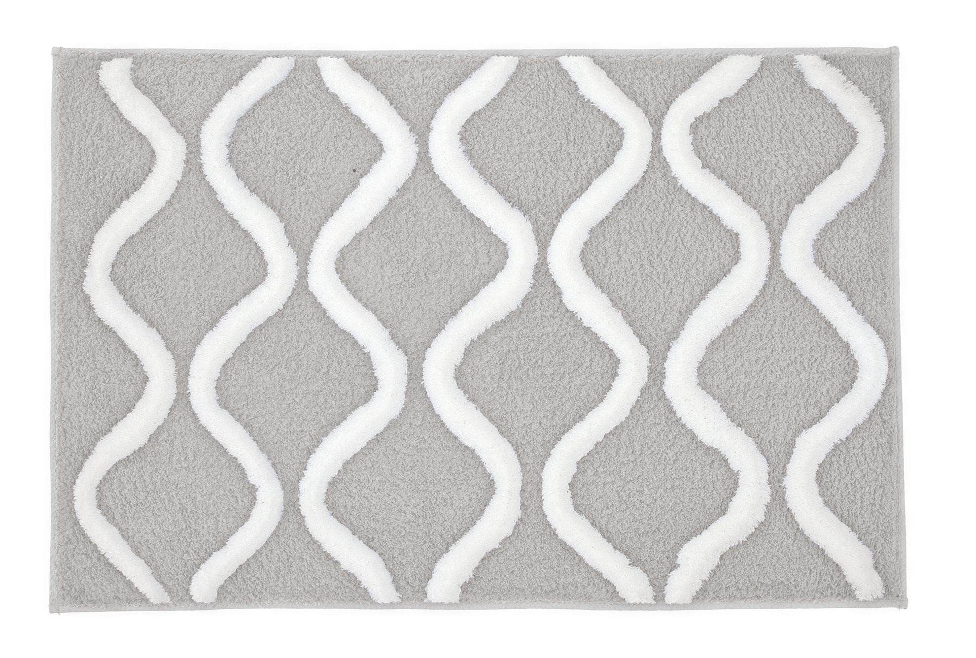 Kleine Wolke Piana dywanik łazienkowy 55x65 cm poliester szary 9180158539