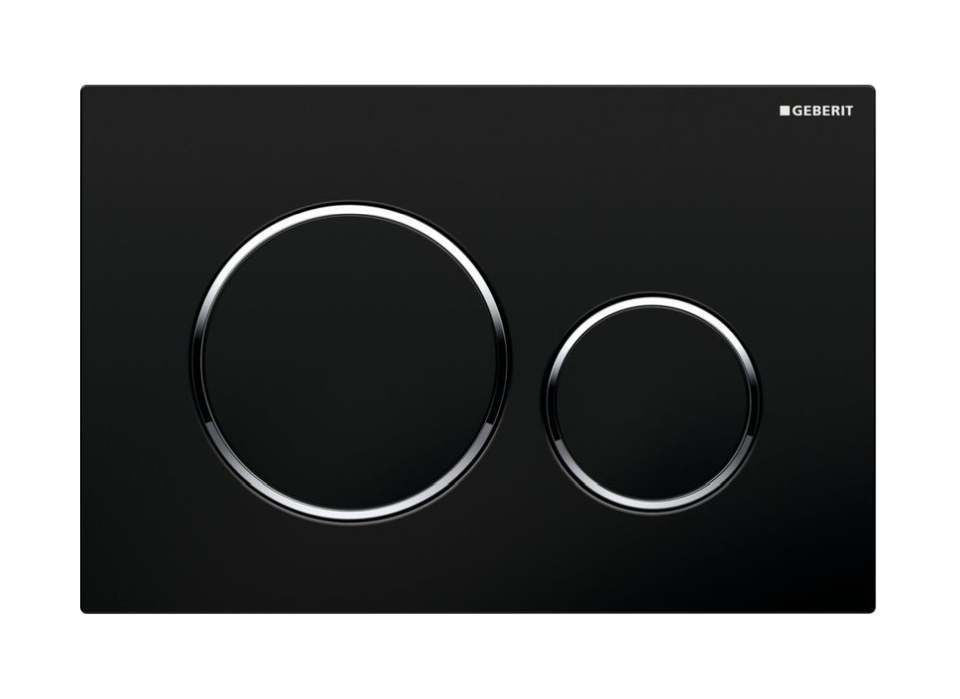 Geberit Sigma przycisk spłukujący do WC chrom błyszczący-czarny 115.882.KM.1 - Wysyłka w 24h