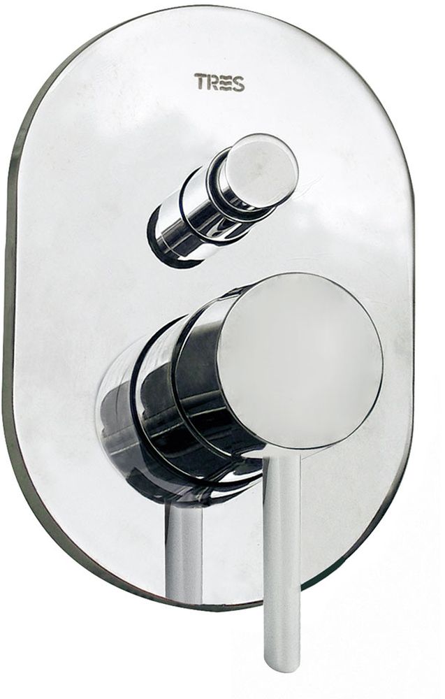 Tres Alplus bateria wannowo-prysznicowa podtynkowa chrom 203.180.01