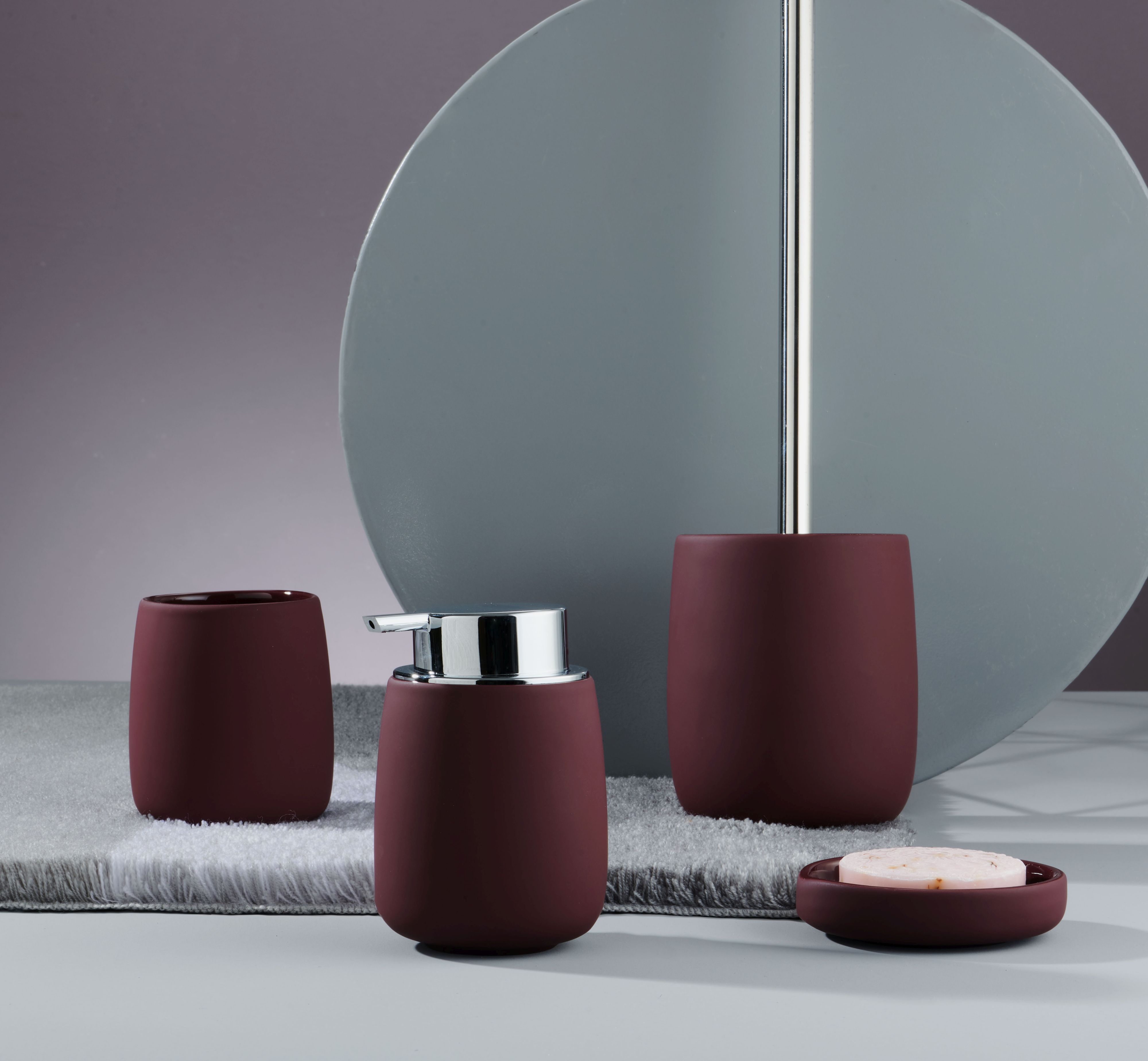 Kleine Wolke Eclipse kubek na szczoteczki stojący bordo mat 8036496852