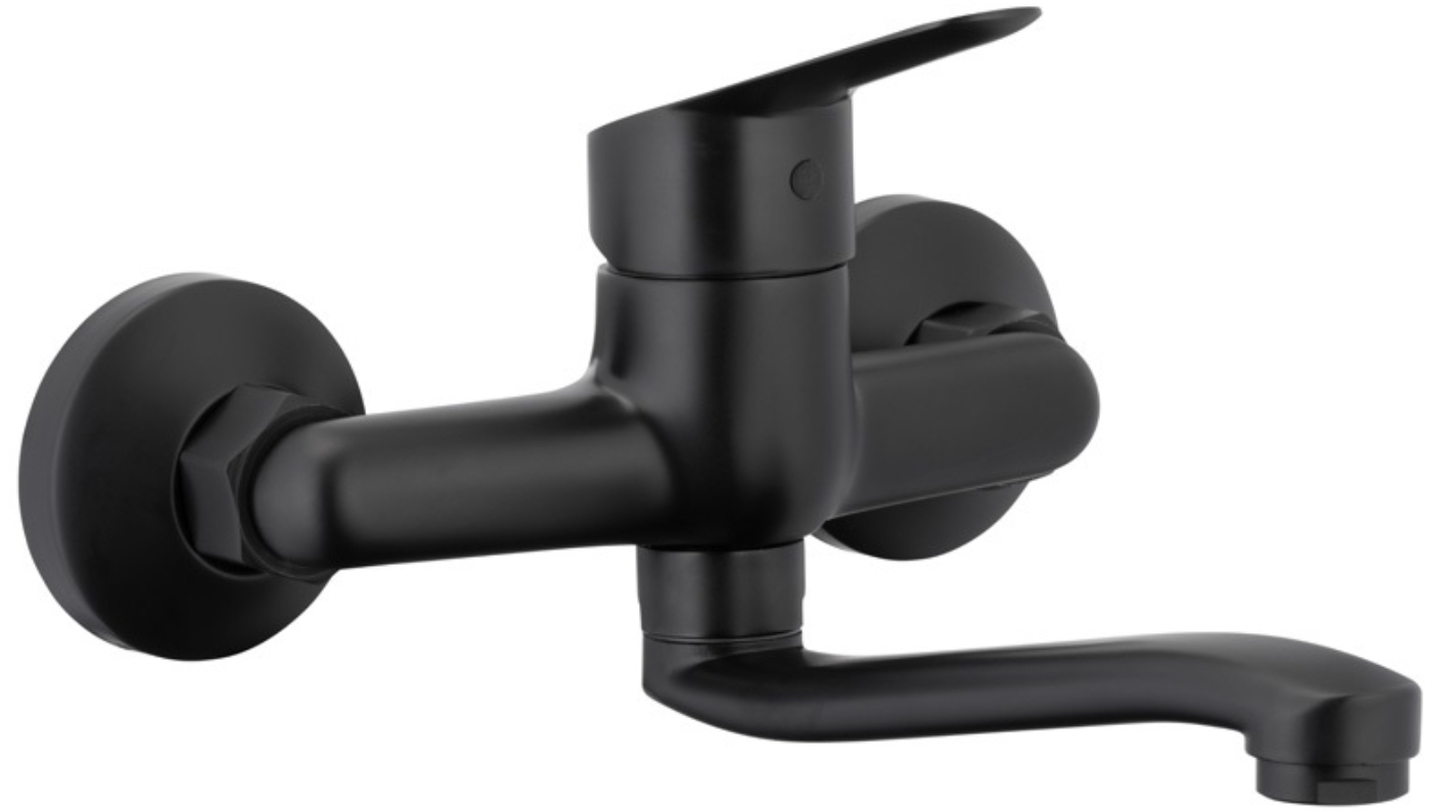 KFA Armatura Sparc bateria umywalkowa ścienna czarna 5410-810-81 - Wysyłka w 24h