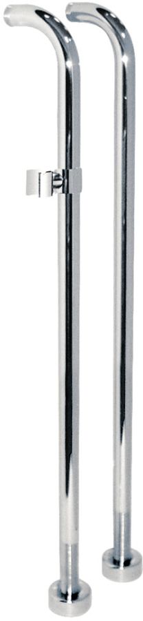 Tres Max-Tres komplet przyłączy podłogowych wolnostojących do baterii wannowych z uchwytem obrotowym chrom 1.61.194