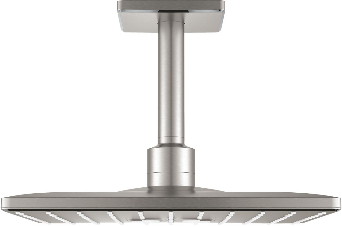 Grohe Rainshower 310 SmartActive Cube deszczownica 31 cm kwadratowa z ramieniem sufitowym stal nierdzewna 26481DC0