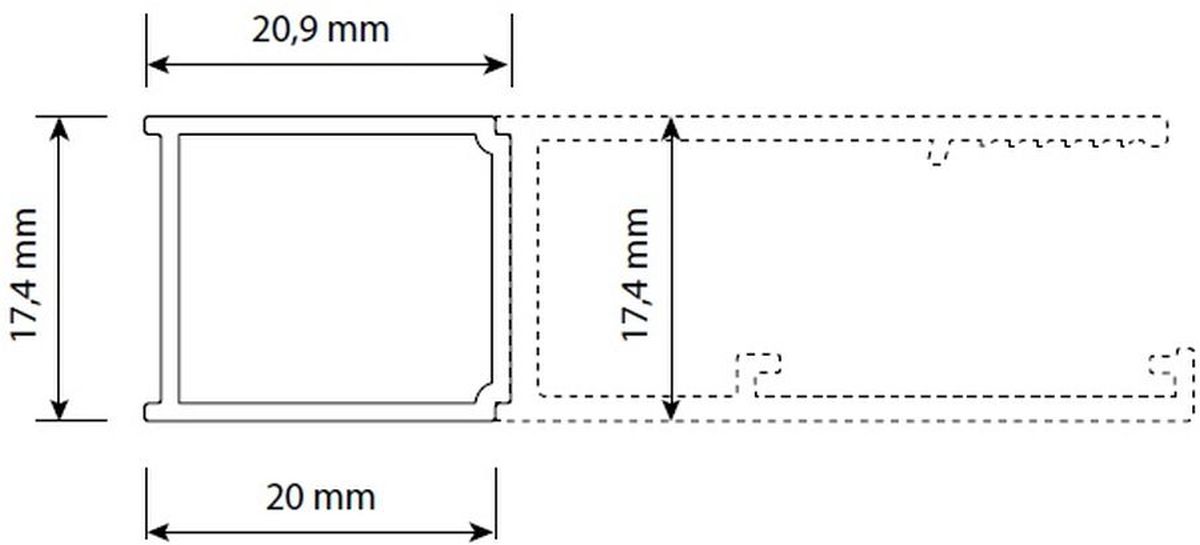 Roca Capital profil poszerzający czarny mat AM38195060 - Wysyłka w 24h
