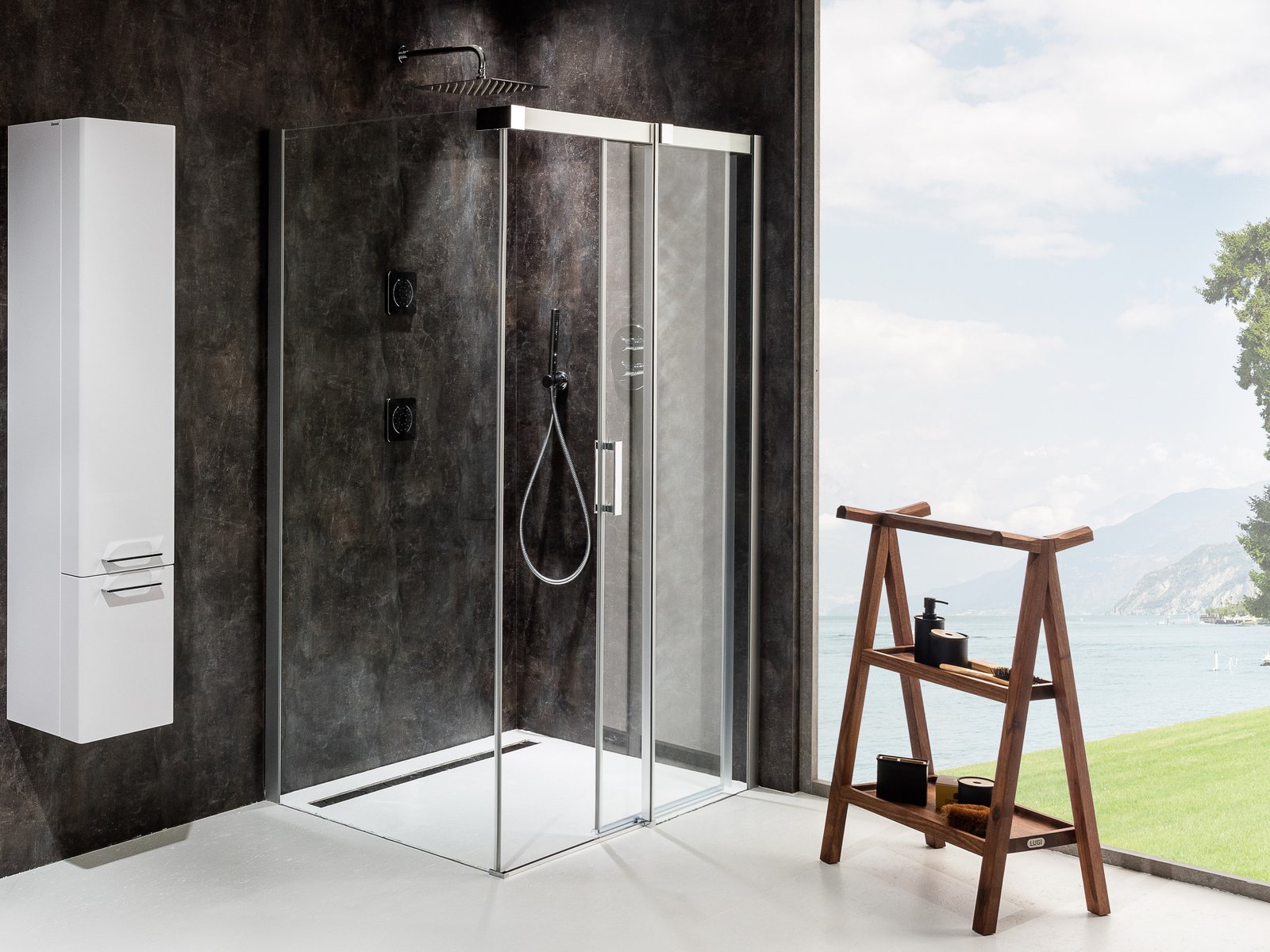 Ravak Matrix MSDPS-120/80 R kabina prysznicowa 120x80 cm prostokątna prawa satyna/szkło przezroczyste 0WPG4U00Z1