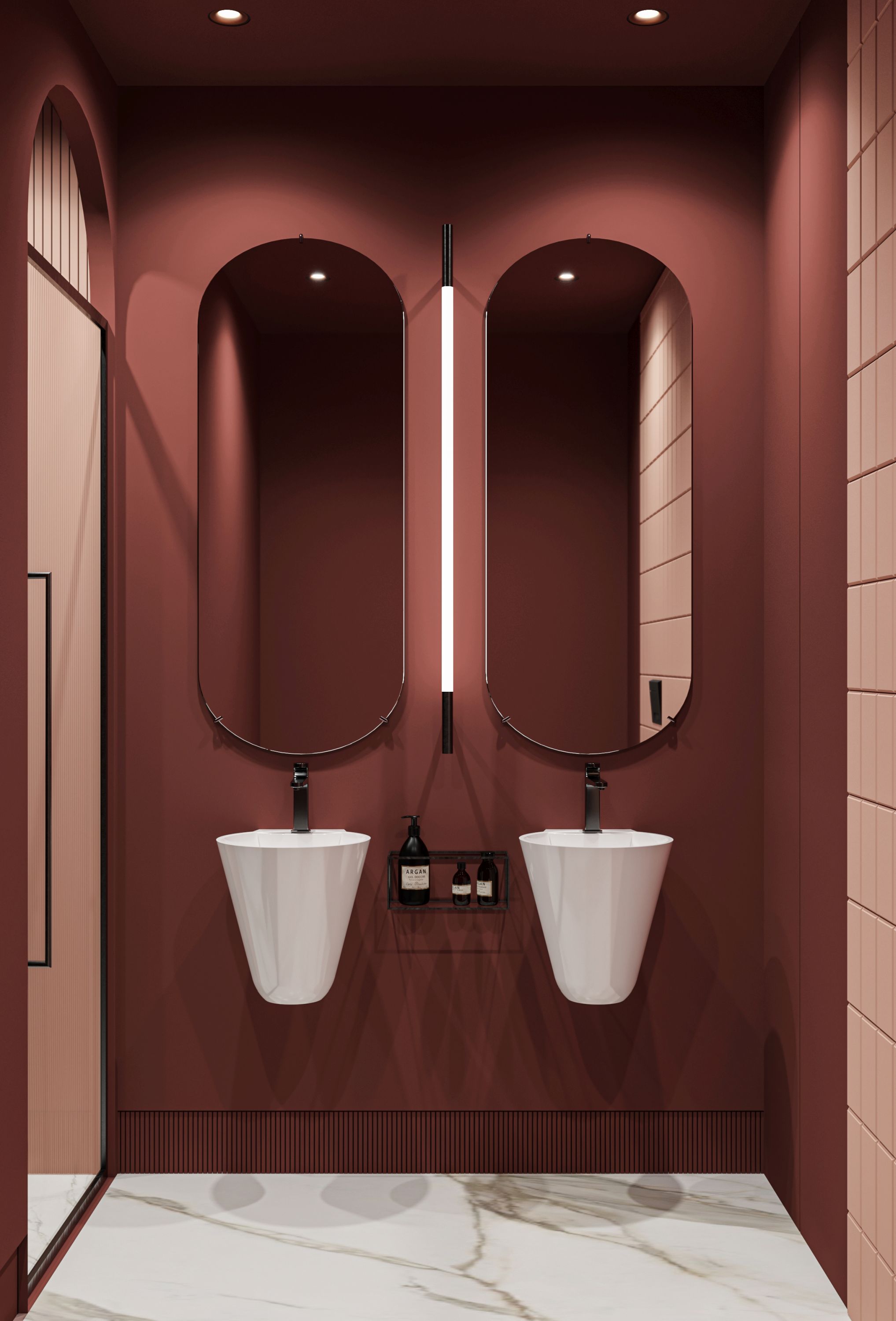 Miraggio Smart umywalka 37x36 cm ścienna biały połysk 0000240