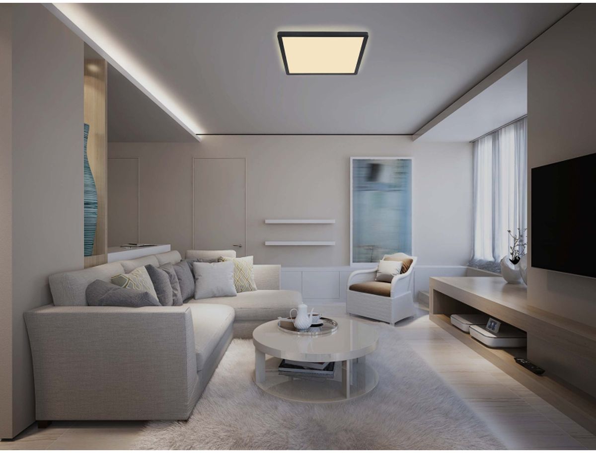 Globo Lighting Sapana plafon 1x24W LED czarny/satynowy 41563-24B