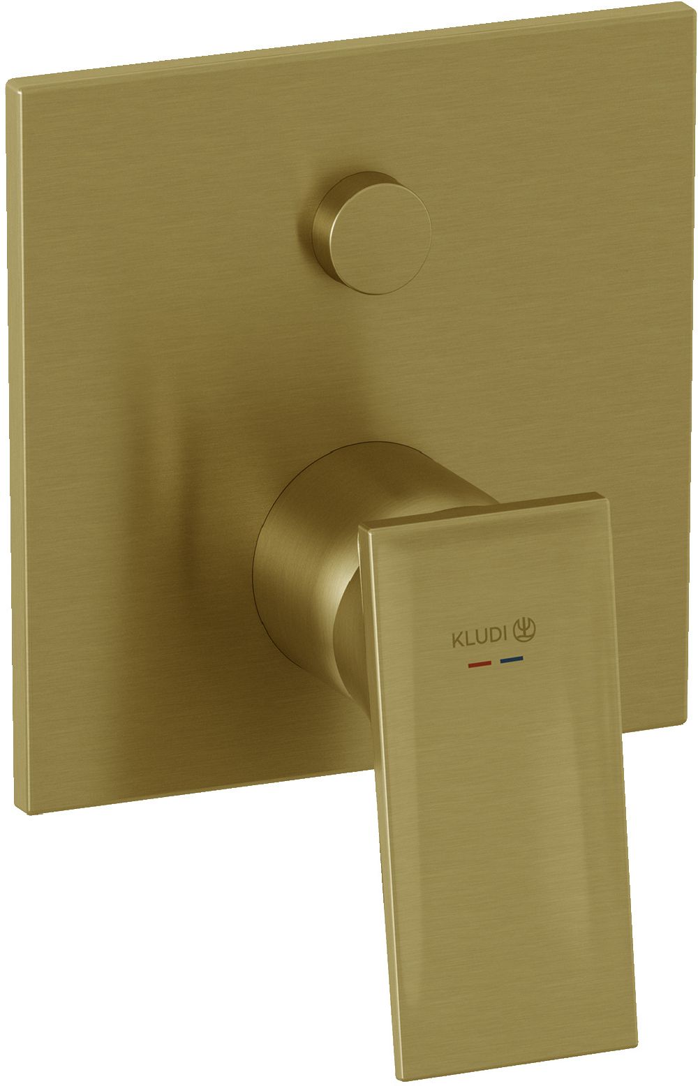 Kludi Decus bateria wannowo-prysznicowa podtynkowa termostatyczna złota szczotkowana 54759N075