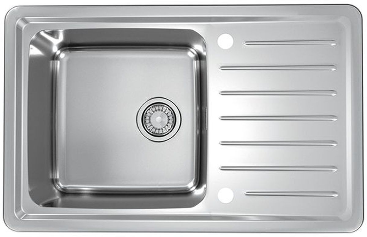 Alveus Galeo 20 zlewozmywak stalowy 79x50 cm satyna 1128553