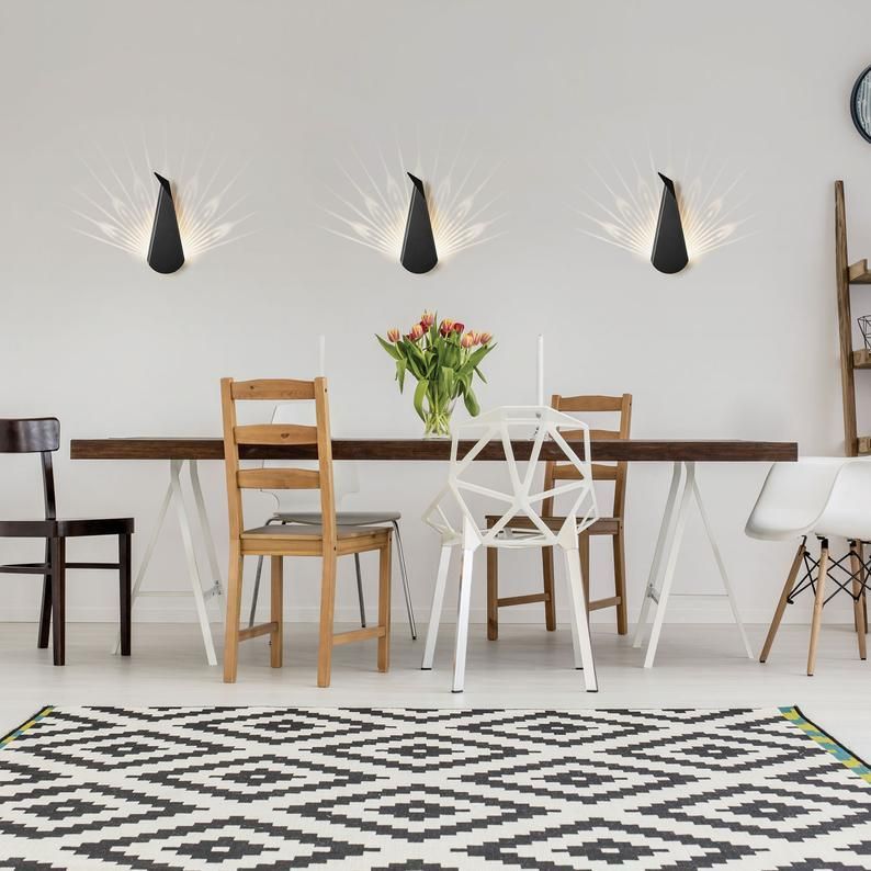 Abigali Origami Pawn kinkiet 1x3W LED czarny PAWN-B