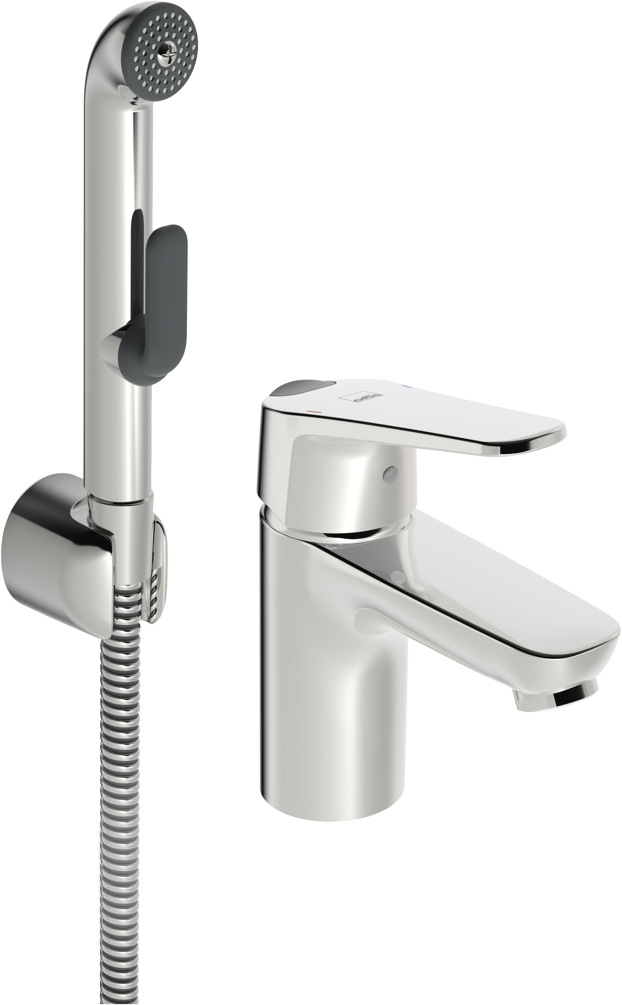 Oras Vega bateria umywalkowa ze słuchawką Bidetta chrom 1812FG