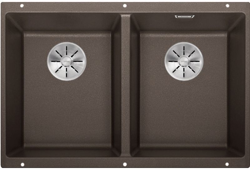 Blanco Subline 350/350-U zlewozmywak granitowy 72,5x40 cm brązowy 523583