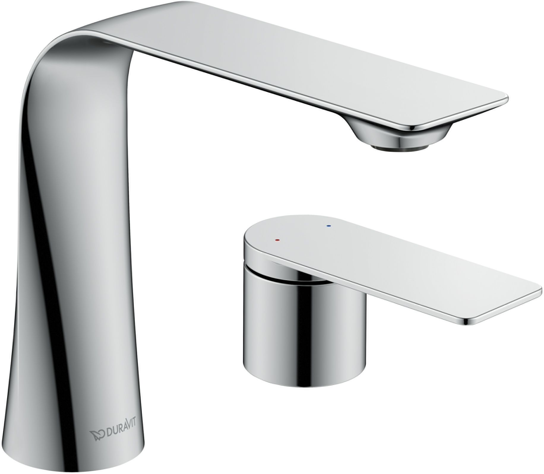 Duravit D.1 bateria umywalkowa 2-otworowa stojąca chrom D11120002010