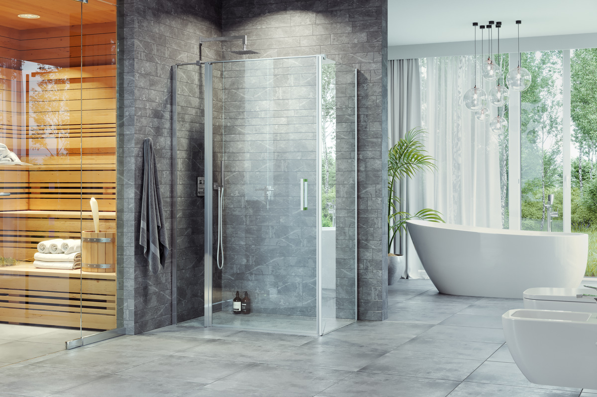 Excellent Mazo ścianka prysznicowa 80 cm boczna chrom/szkło przezroczyste KAEX.3006.1010.8000.LP