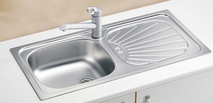 Alveus Basic 80 zlewozmywak stalowy 86x44 cm 1-komorowy len 1008993