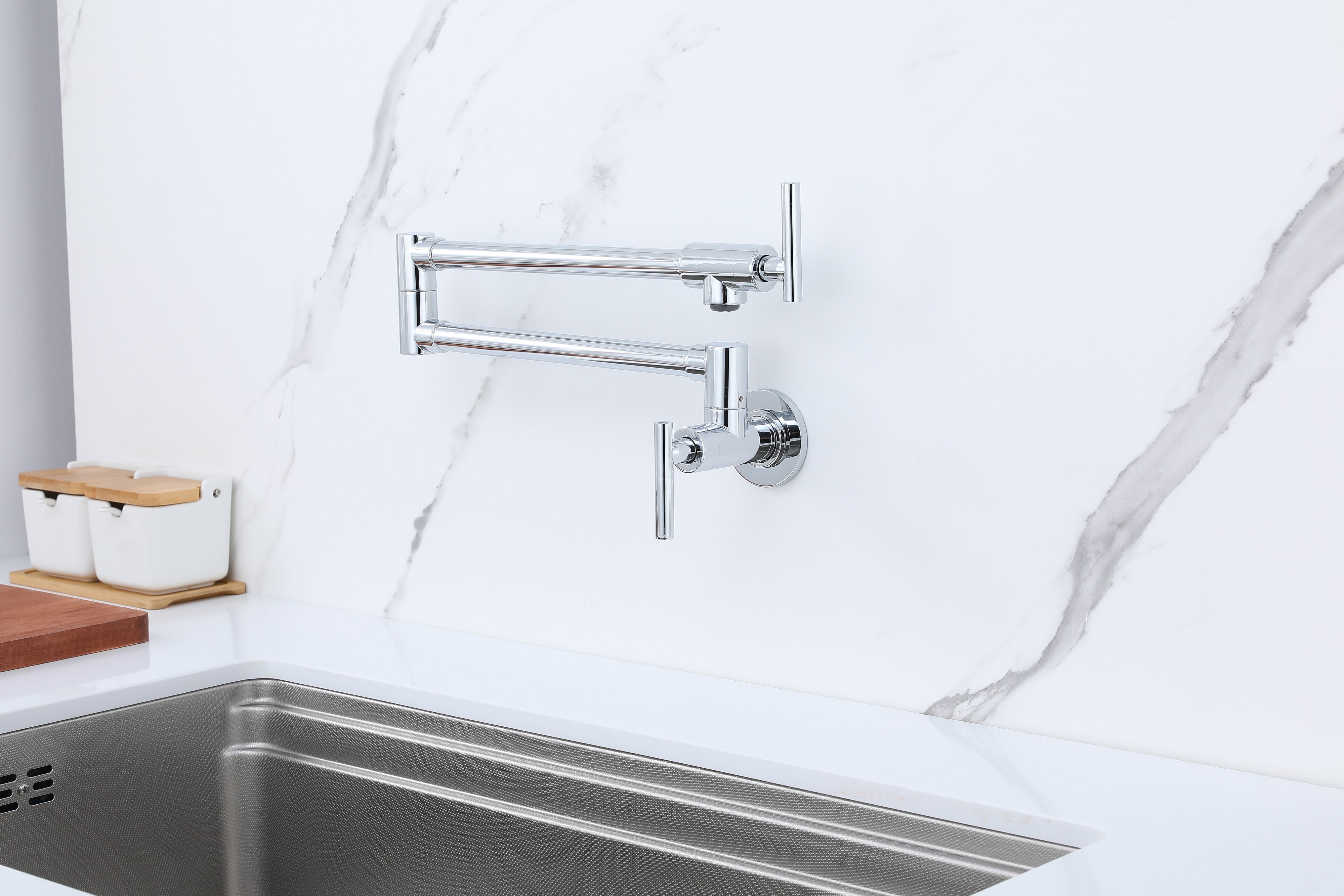 Berg Pot Filler bateria kuchenna ścienna chrom 830135 - Wysyłka w 24h