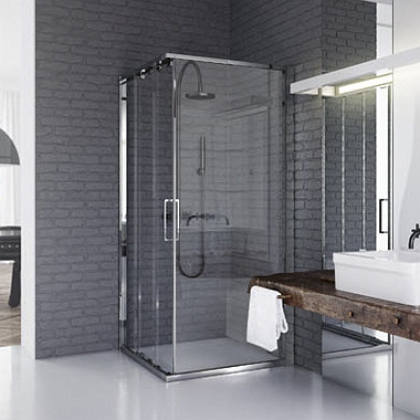 Koło Ultra ścianka boczna 80 cm do drzwi prawa srebrny połysk/szkło przezroczyste OSKX802BF003R - Wysyłka w 24h