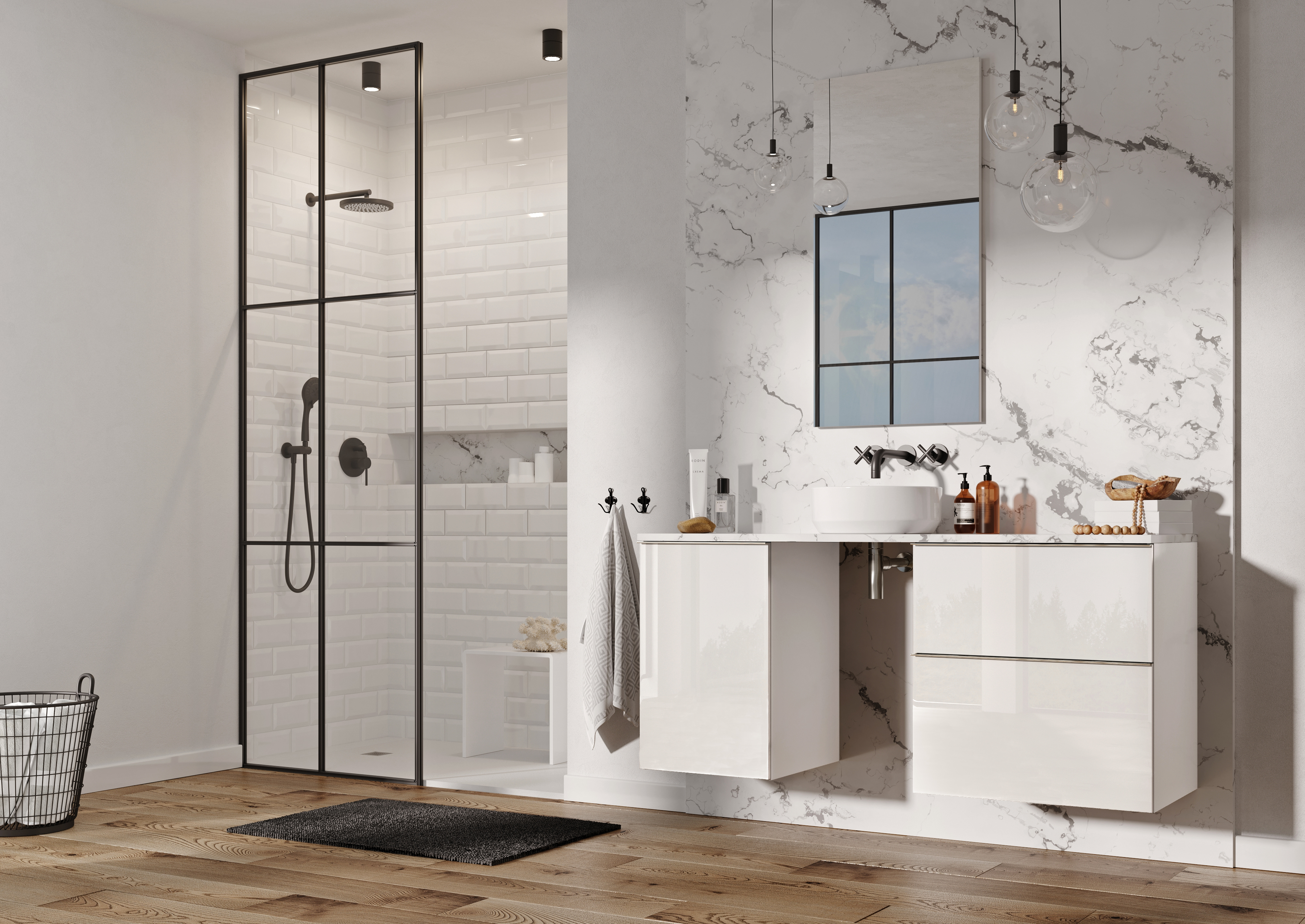 Elita Look szafka 40x44,9x63,5 cm boczna wisząca biała RE080402028060 - Wysyłka w 24h