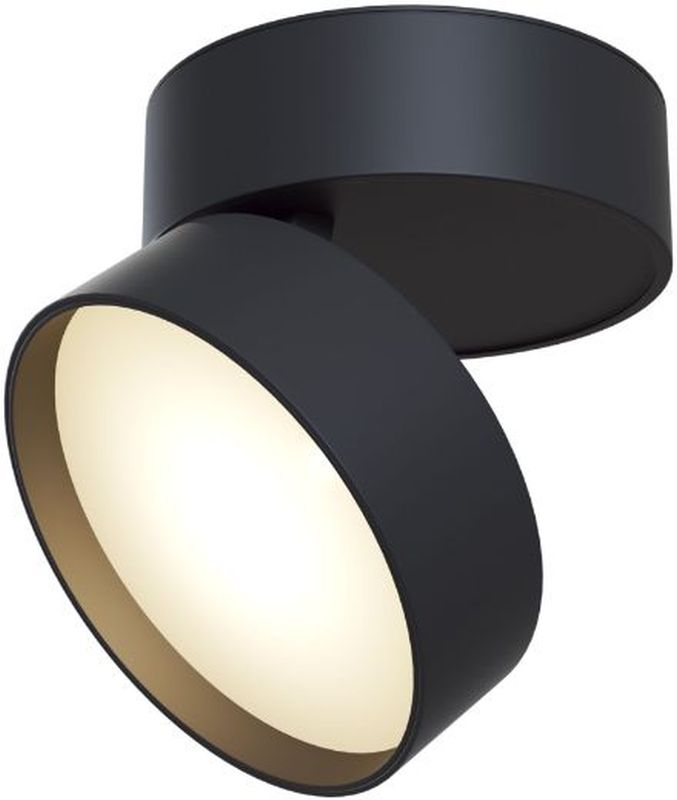 Maytoni Onda lampa podsufitowa 1x18W czarny mat C024CL-L18B