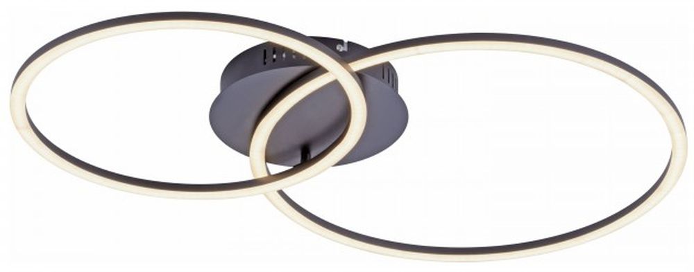 Just Light Ivanka lampa podsufitowa 1x12W+1x14W czarna 14537-18