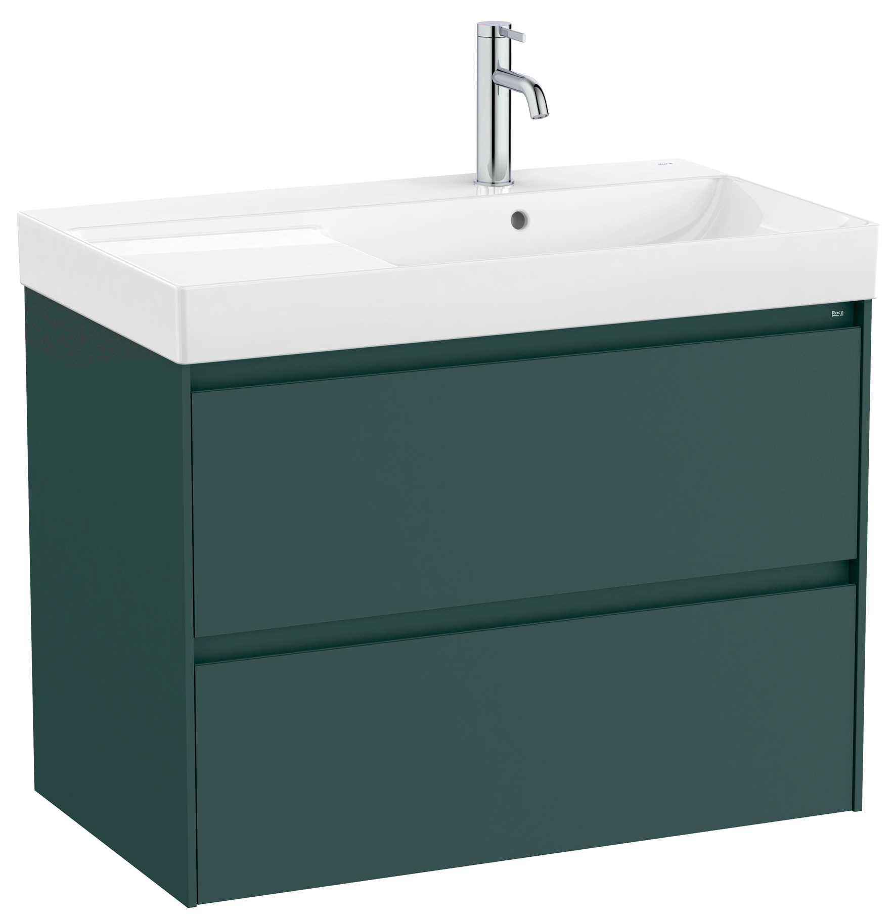 Roca Ona Unik umywalka z szafką 80 cm zielony mat A851690513