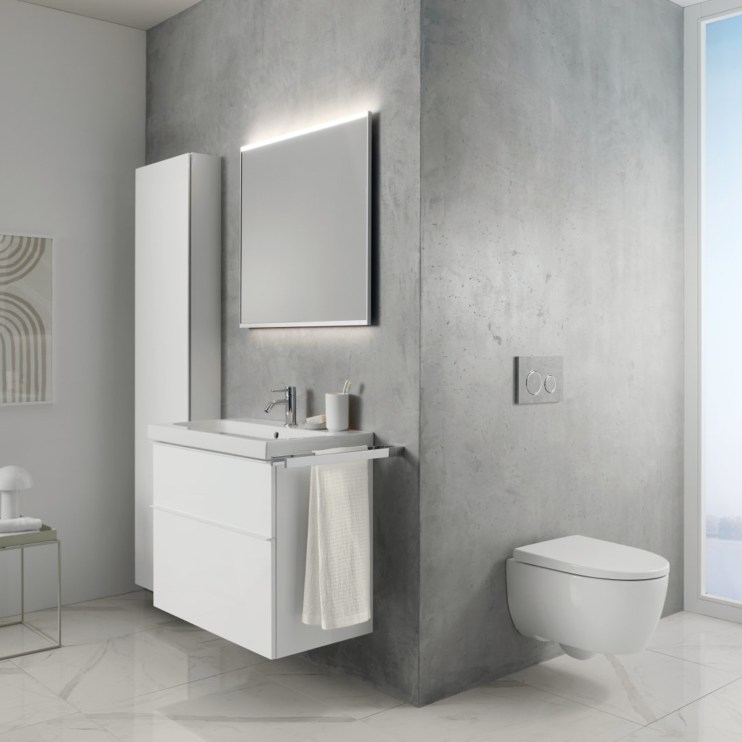 Geberit iCon miska WC z deską wolnoopadającą wisząca bez kołnierza spłukiwanie wirowe biały połysk 503.046.00.1 - Wysyłka w 24h