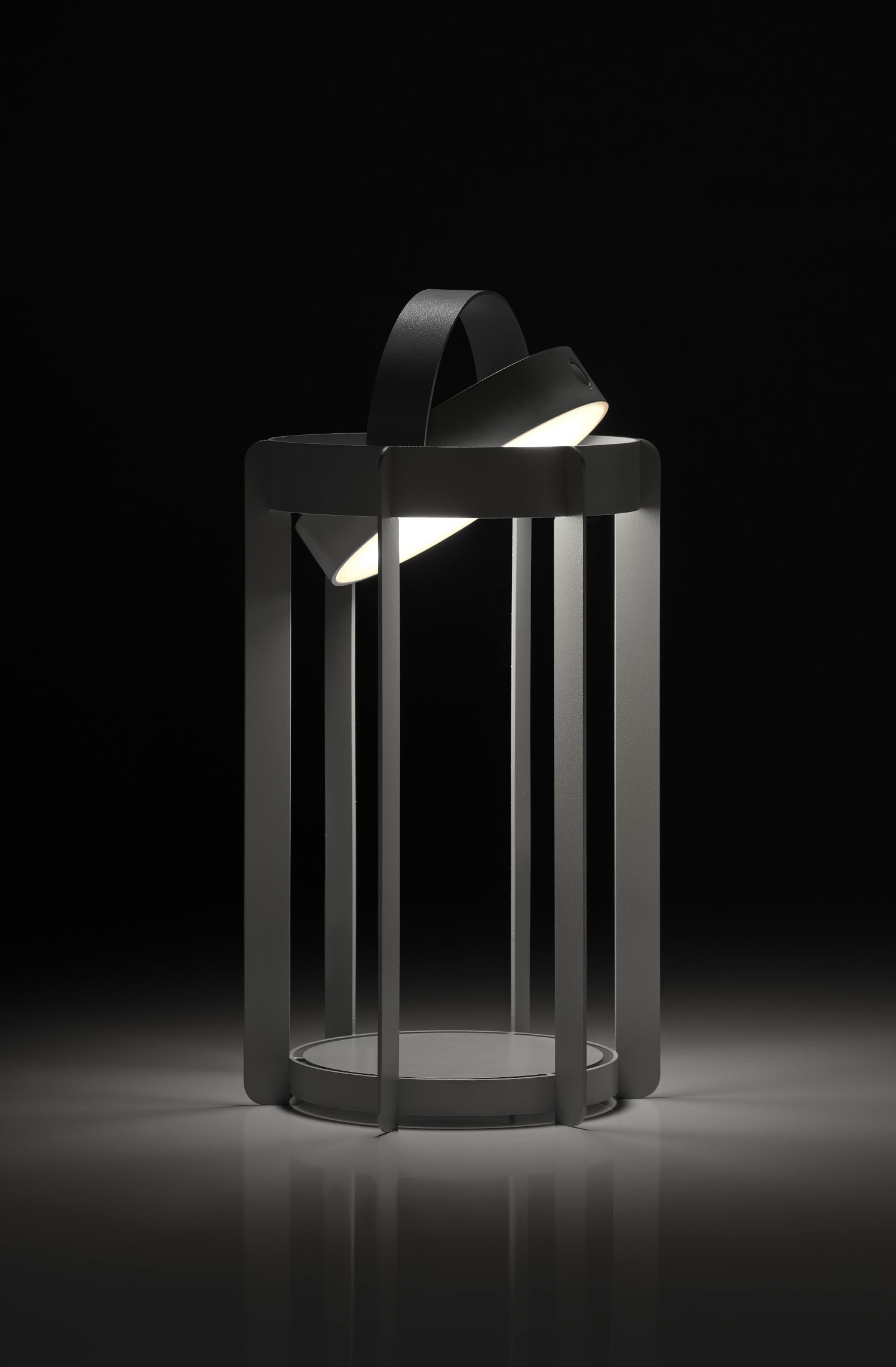 Zone Denmark Firefly lampion LED 30 cm szara 32314