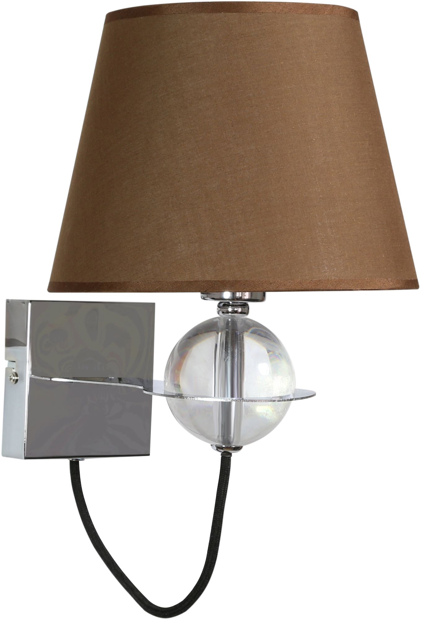 Candellux Tesoro kinkiet 1x40W brązowy/chrom 21-29539