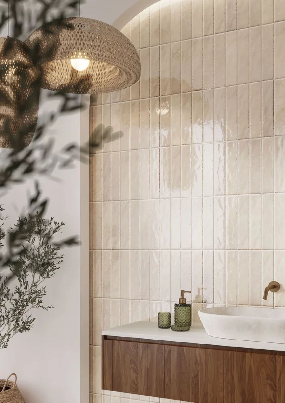 Paradyż Monpelli Ivory płytka ścienna 29,8x6,5 cm