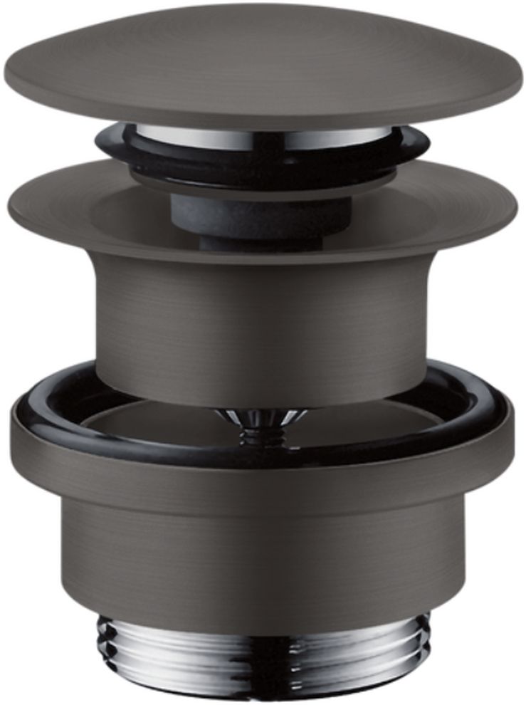 Axor komplet odpływowy push-open czarny chrom szczotkowany 51300340