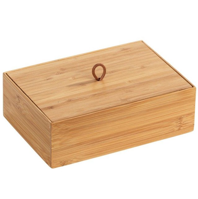 Wenko Terra pojemnik łazienkowy z pokrywką stojący brązowy 23924800 - Wysyłka w 24h