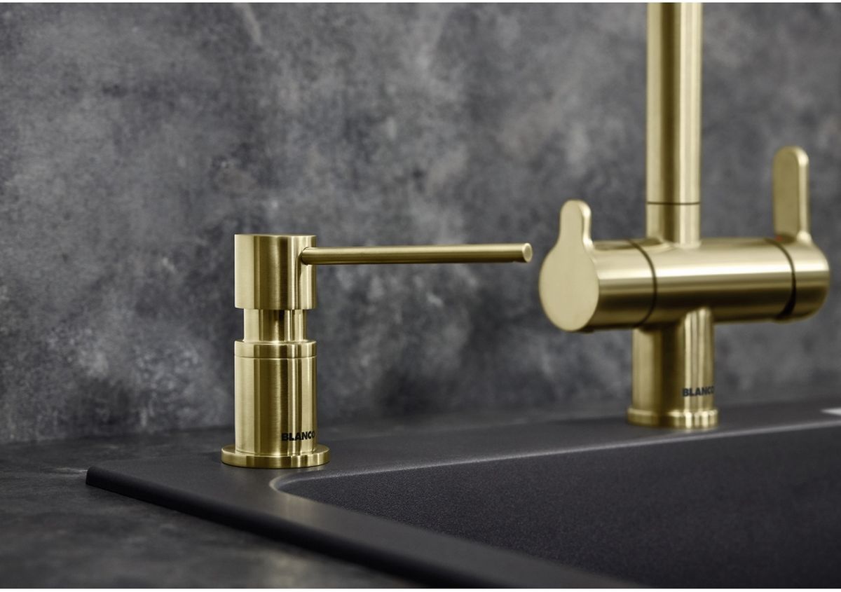 Blanco Lato dozownik do płynu 300 ml blatowy złoty satynowy 526699 - Wysyłka w 24h