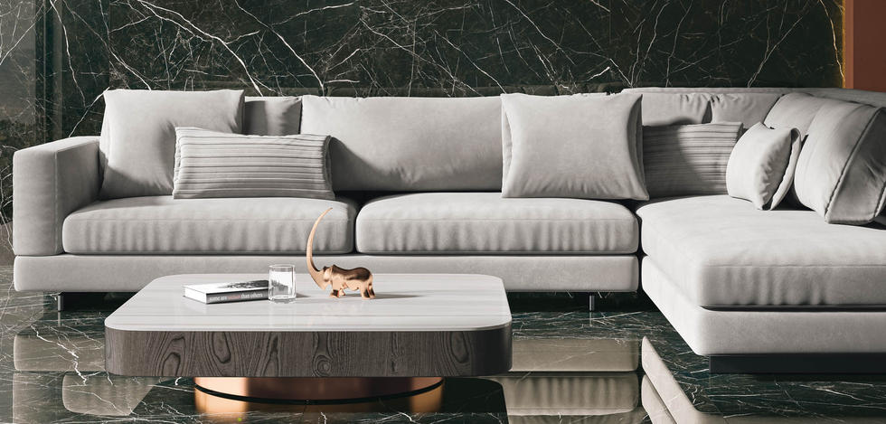 Paradyż Desire Black płytka ścienno-podłogowa 120x280 cm czarny połysk