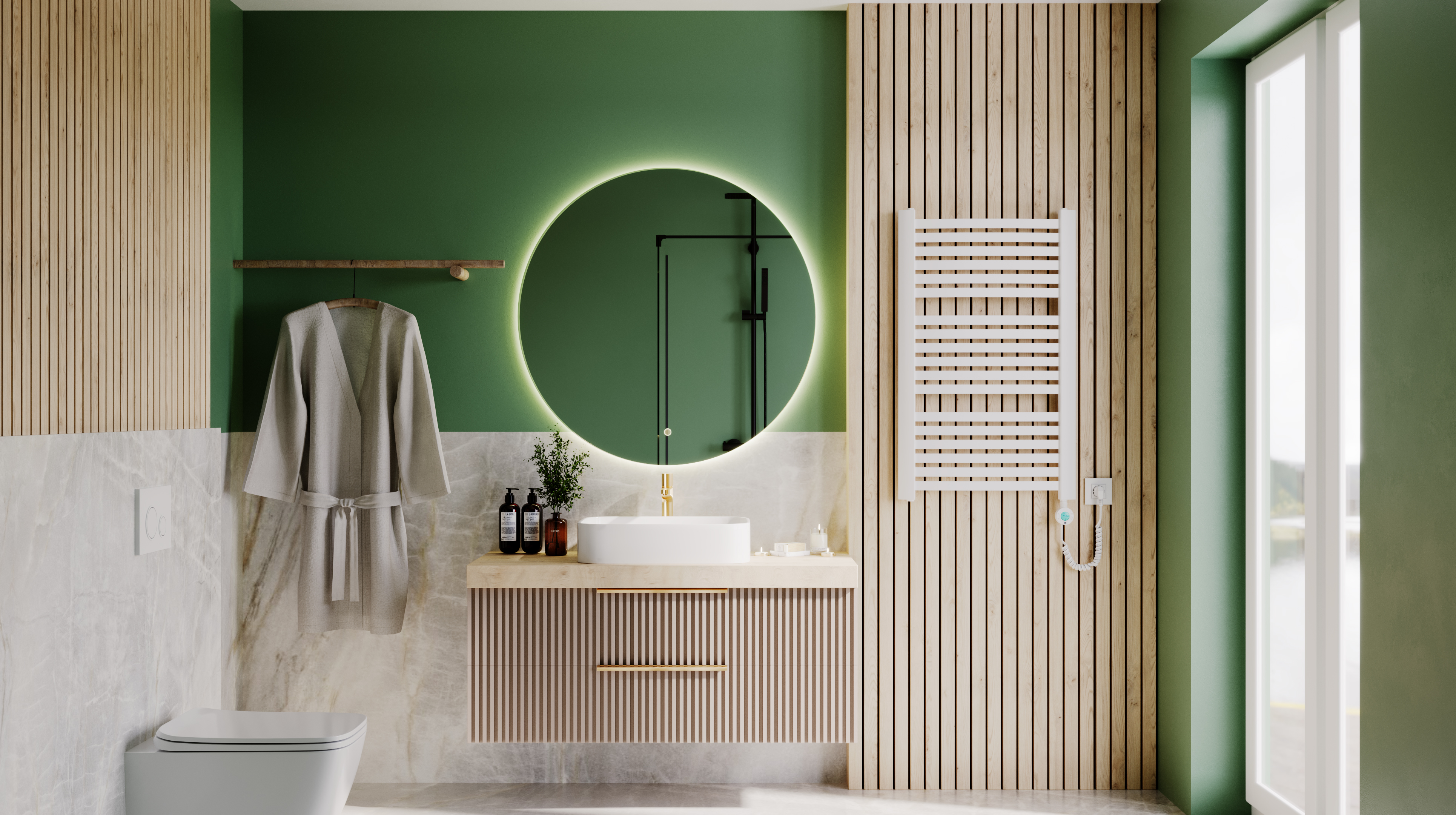 Luxrad Kastor Elektro grzejnik elektryczny 94,5x58 cm biały KAST9455809003ERG